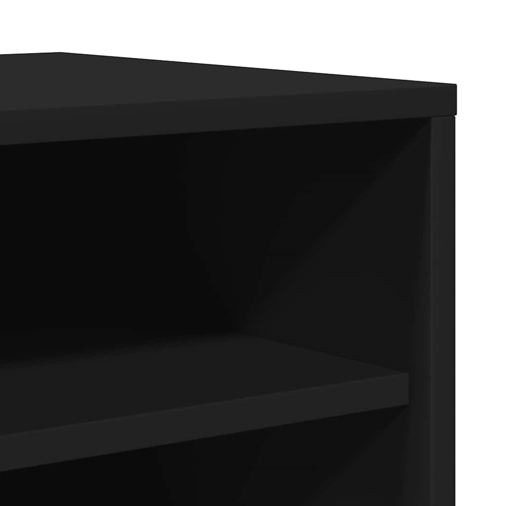 Shoe Cabinet Black 60x35x70 cm Engineered Wood