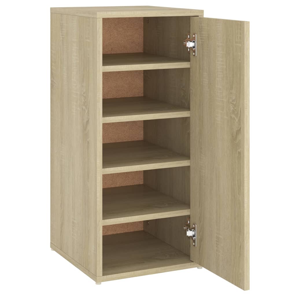 Shoe Cabinet Sonoma Oak 32x35x70 cm Engineered Wood