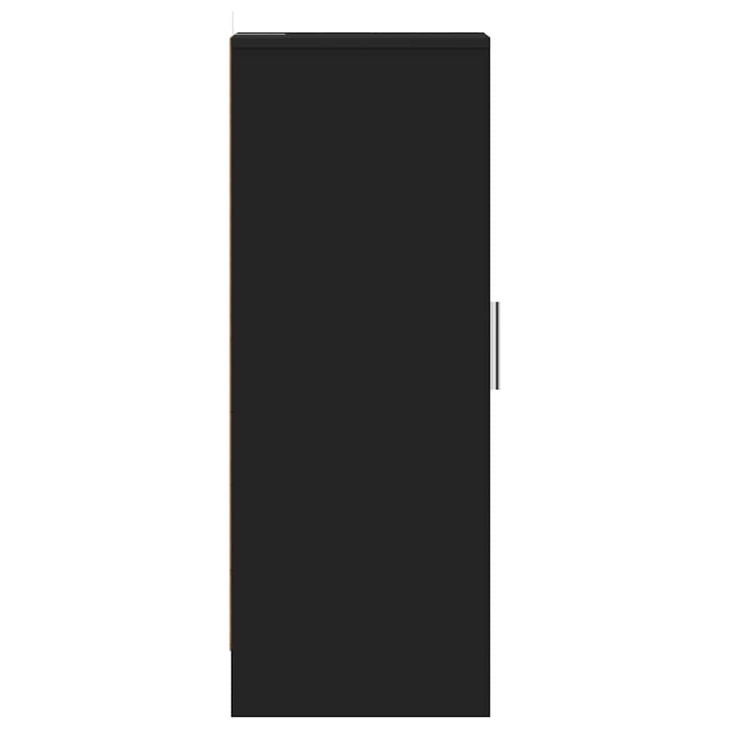 Shoe Cabinet Black 32x35x92 cm Engineered Wood