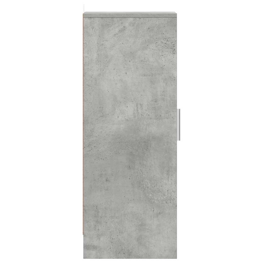 Shoe Cabinet Concrete Grey 32x35x92 cm Engineered Wood