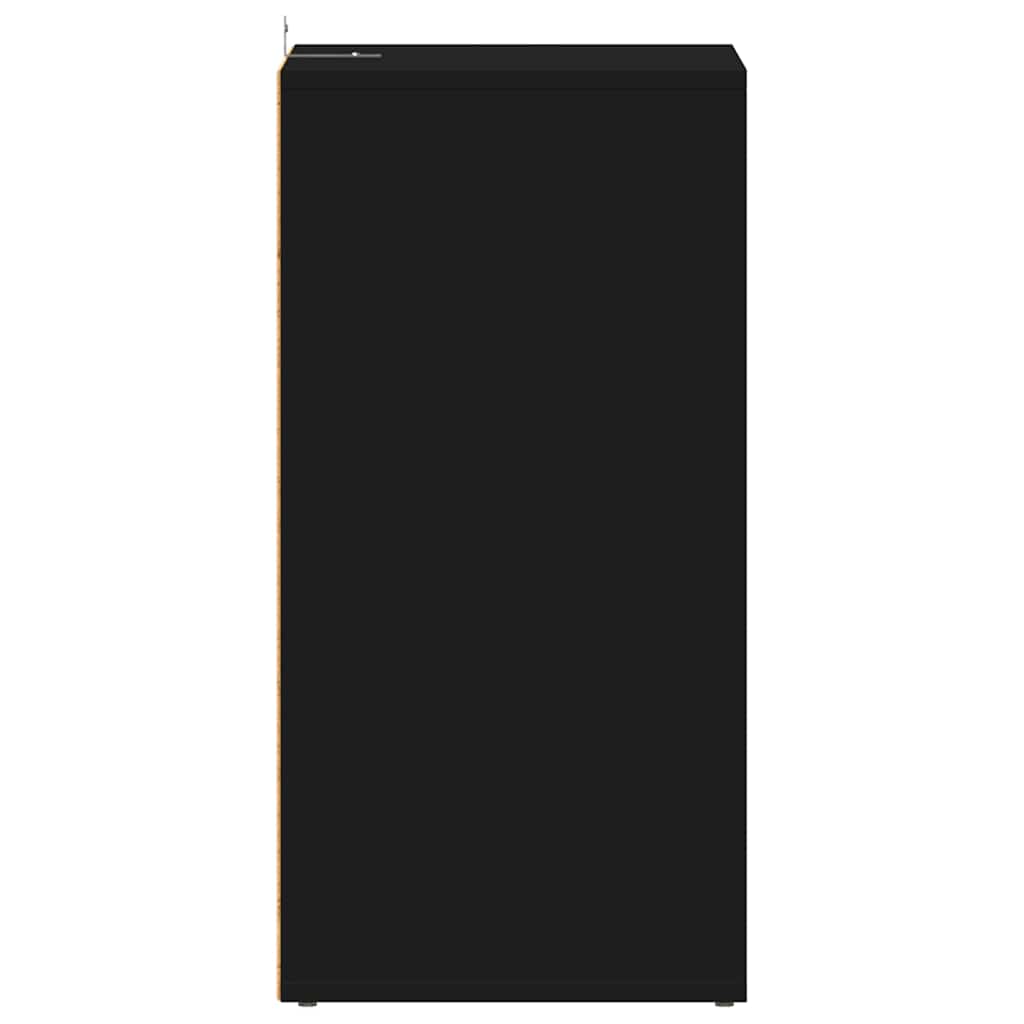 Shoe Cabinets 2 pcs Black 31.5x35x70 cm Engineered Wood