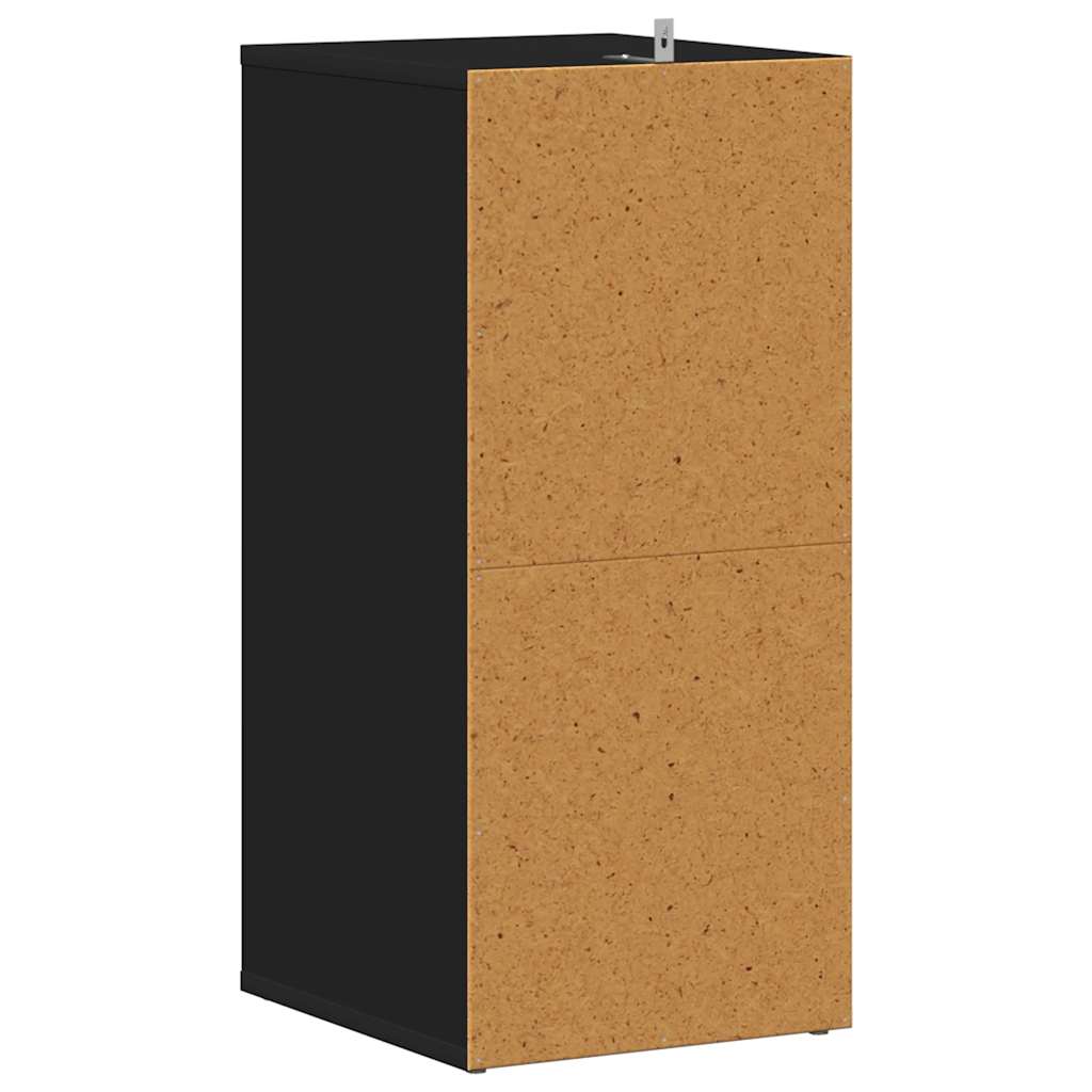 Shoe Cabinets 2 pcs Black 31.5x35x70 cm Engineered Wood