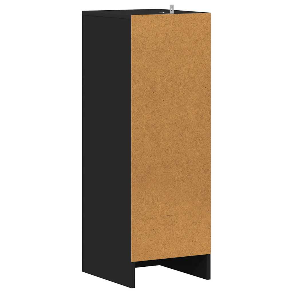 Shoe Cabinet Black 31.5x35x90 cm Engineered Wood