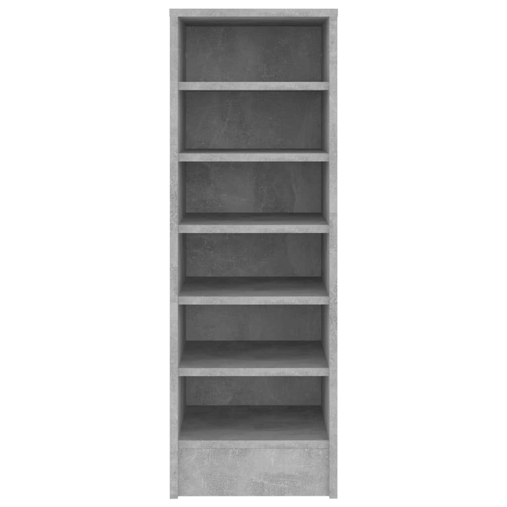 Shoe Cabinet Concrete Grey 31.5x35x90 cm Engineered Wood