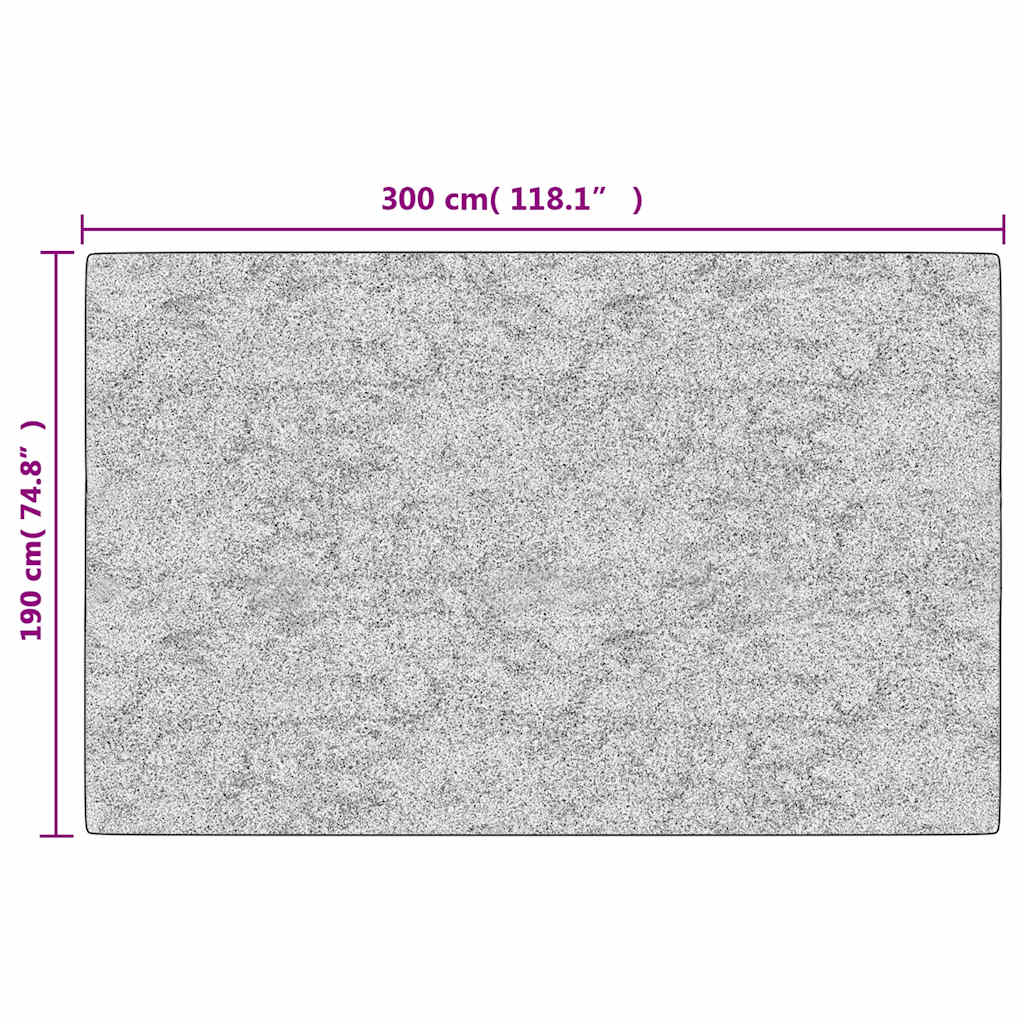 Rug Washable 190x300 cm Light Beige Anti Slip