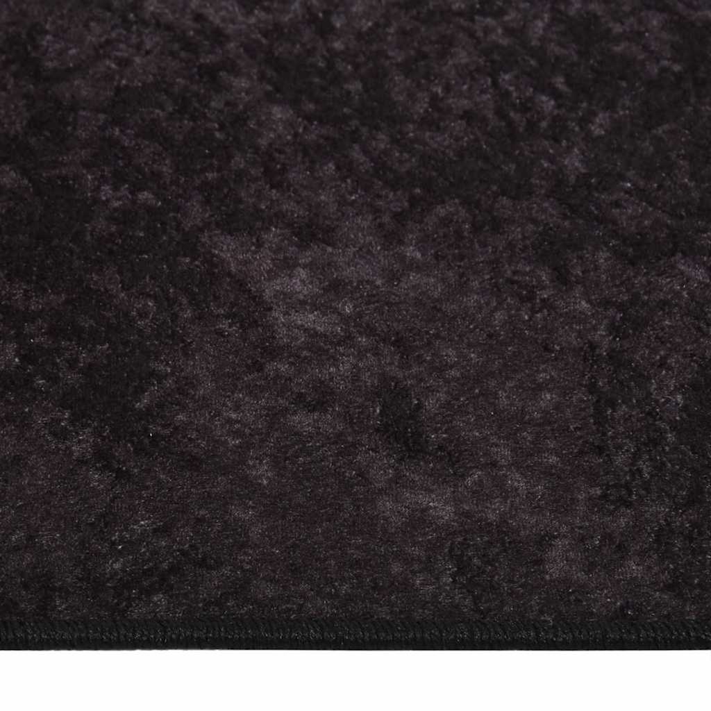 Rug Washable 120x180 cm Anthracite Anti Slip