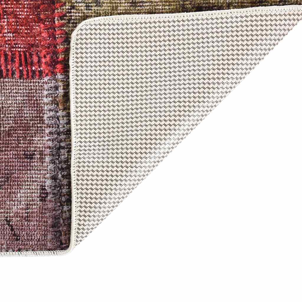 Rug Washable Patchwork 80x150 cm Multicolour Anti Slip