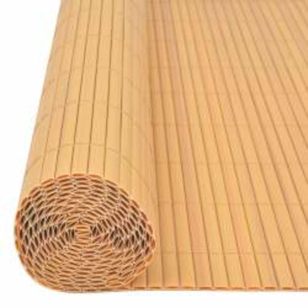 Double-Sided Garden Fence 90x400 cm Yellow