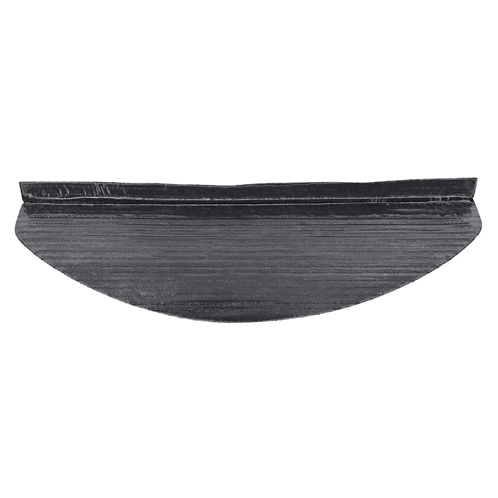 Stair Mats Self-adhesive 15 pcs 56x17x3 cm Black