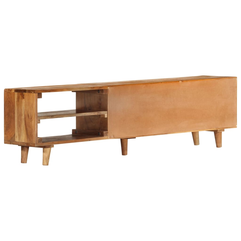TV Cabinet Solid Wood Acacia with Honey Finish 140x30x40 cm