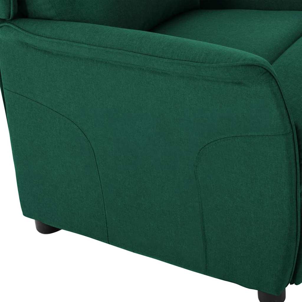 Recliner Chair Dark green 67.5 x 93.5 x 101.5 cm Fabric