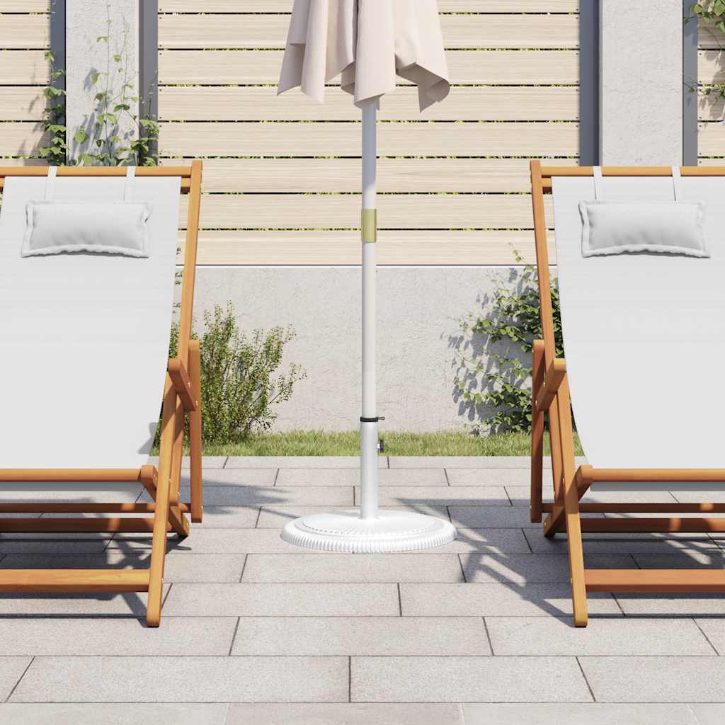 Umbrella Base White 45x45x30 cm Cast Iron