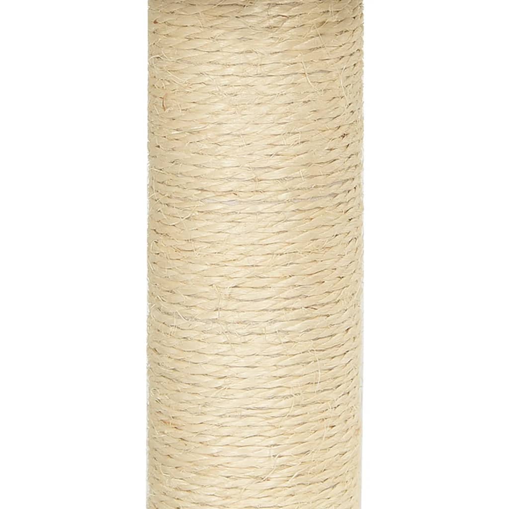 Cat Tree with Sisal Scratching Posts Cream 92 cm