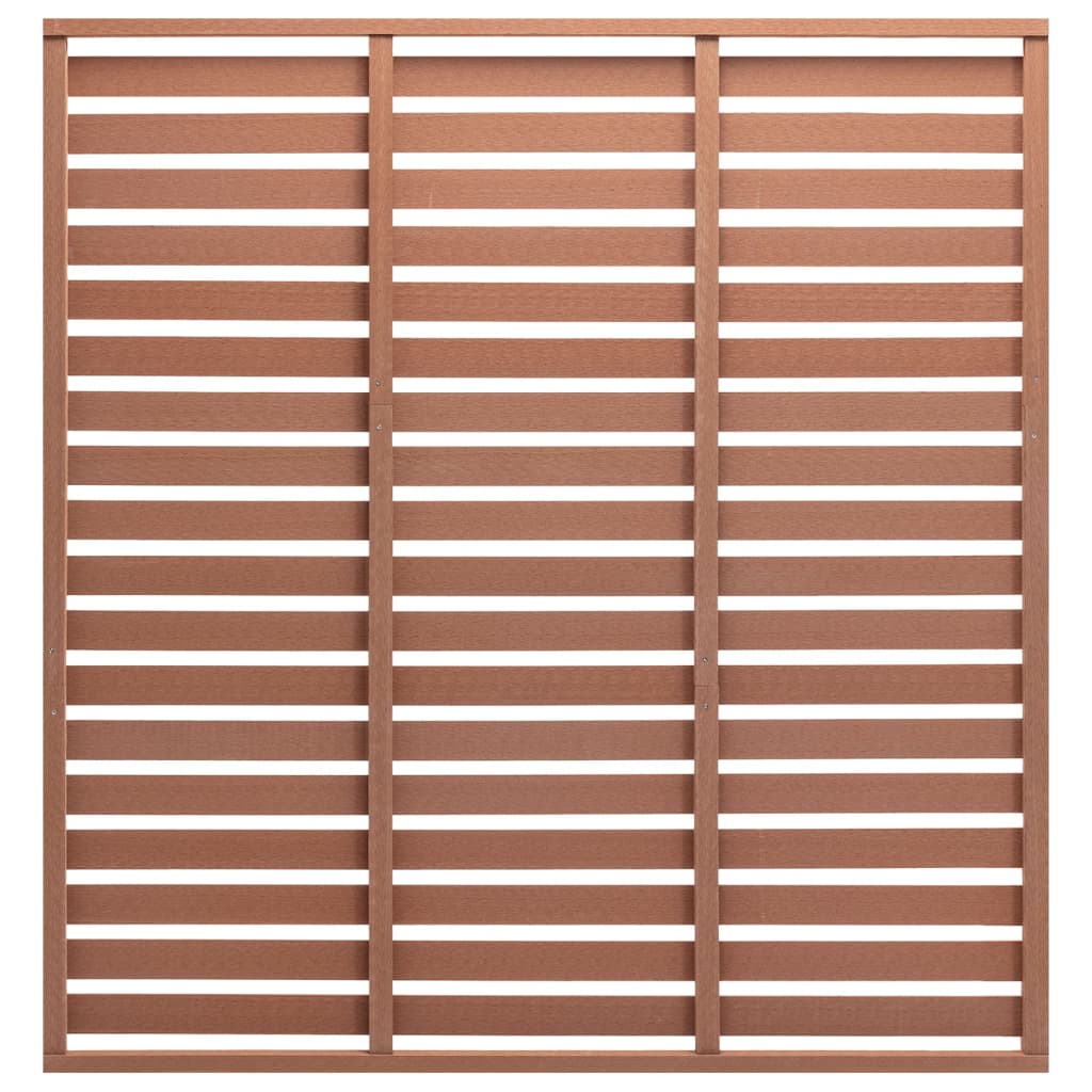 Fence Panel WPC 180x180 cm Brown
