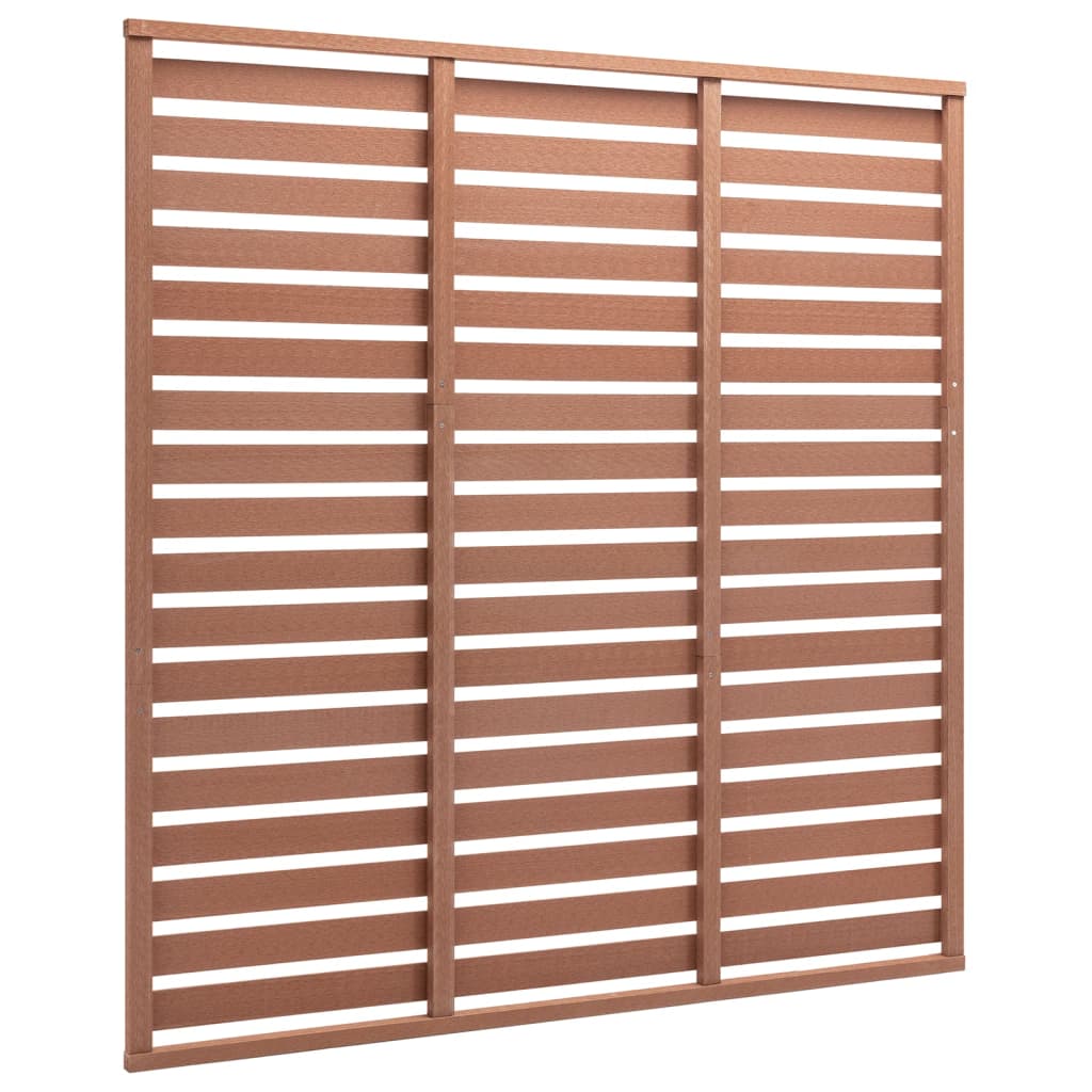 Fence Panel WPC 180x180 cm Brown