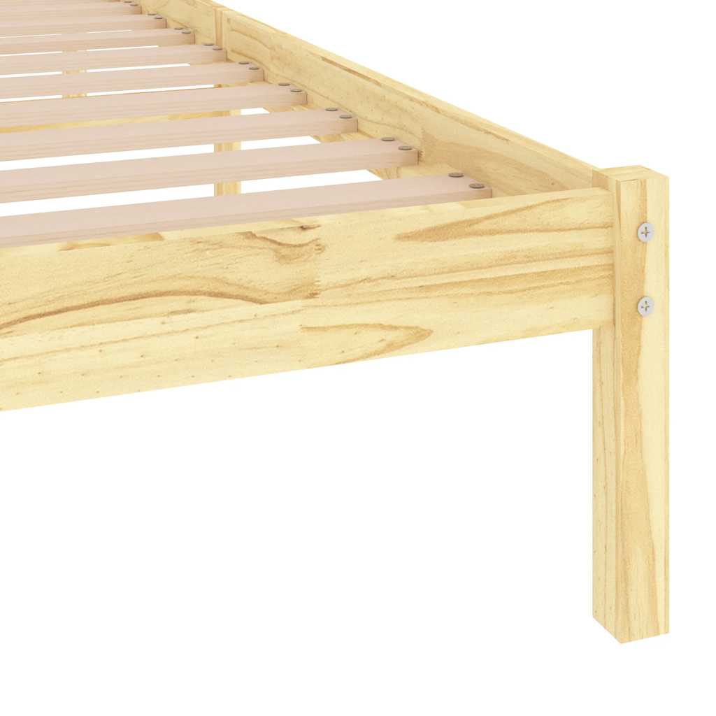 Bed Frame without Mattress Solid Wood Small Single