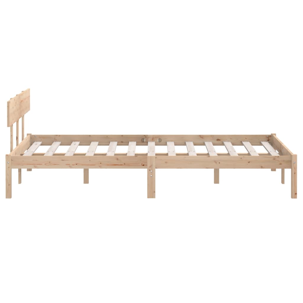 Bed Frame without Mattress Solid Wood 140x200 cm