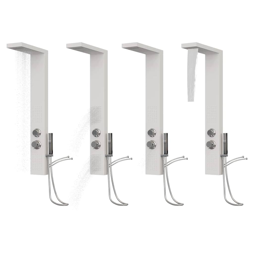 Shower Panel System Aluminium White
