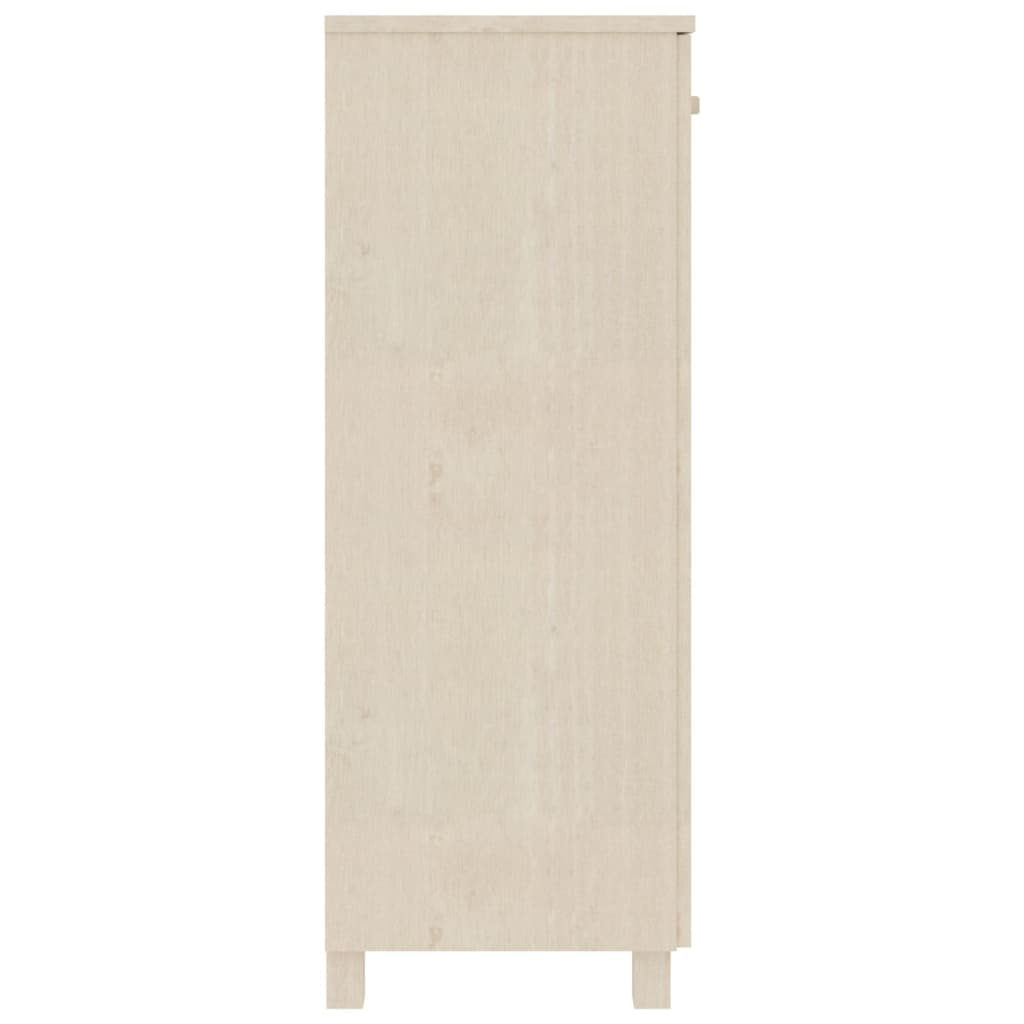 Shoe Cabinet HAMAR Honey Brown 85x40x108 cm Solid Wood Pine
