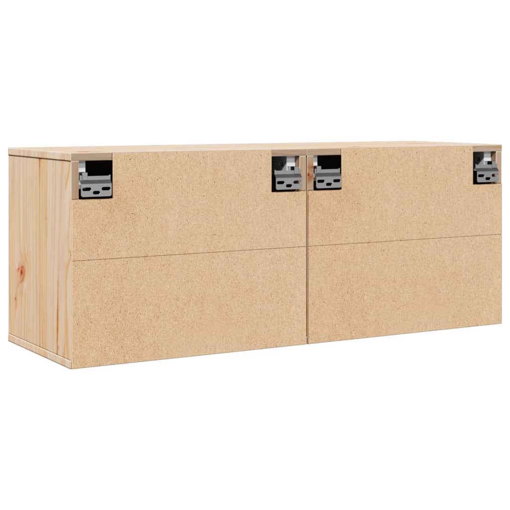 Wall Cabinets 2 pcs 45x30x35 cm Solid Pinewood