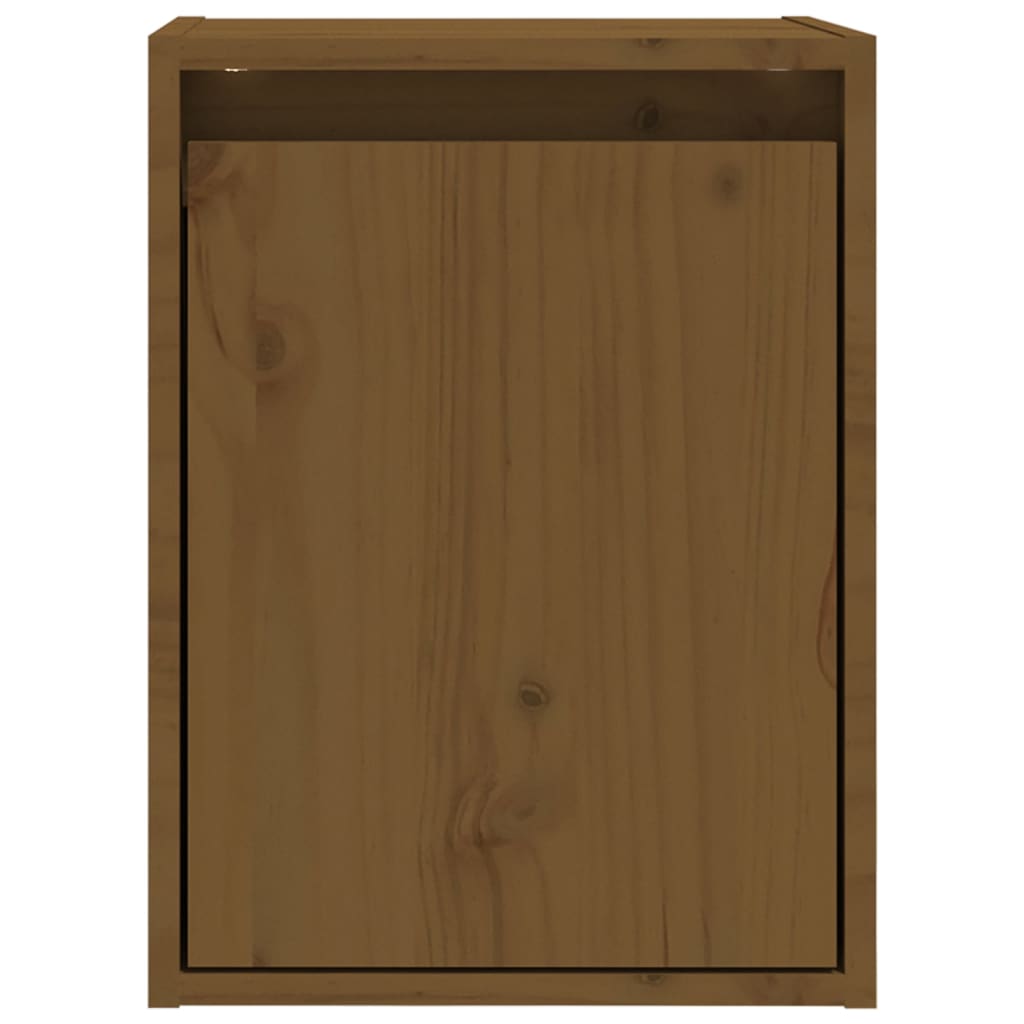 Wall Cabinet Honey Brown 30x30x40 cm Solid Wood Pine