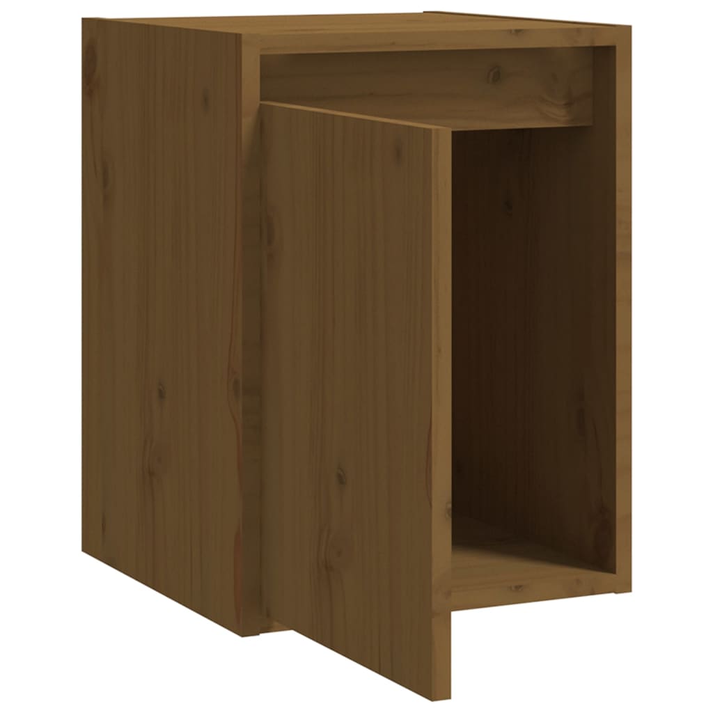 Wall Cabinets 2 pcs Honey Brown 30x30x40 cm Solid Wood Pine