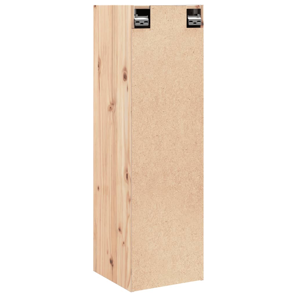Wall Cabinets 2 pcs 30x30x100 cm Solid Pinewood