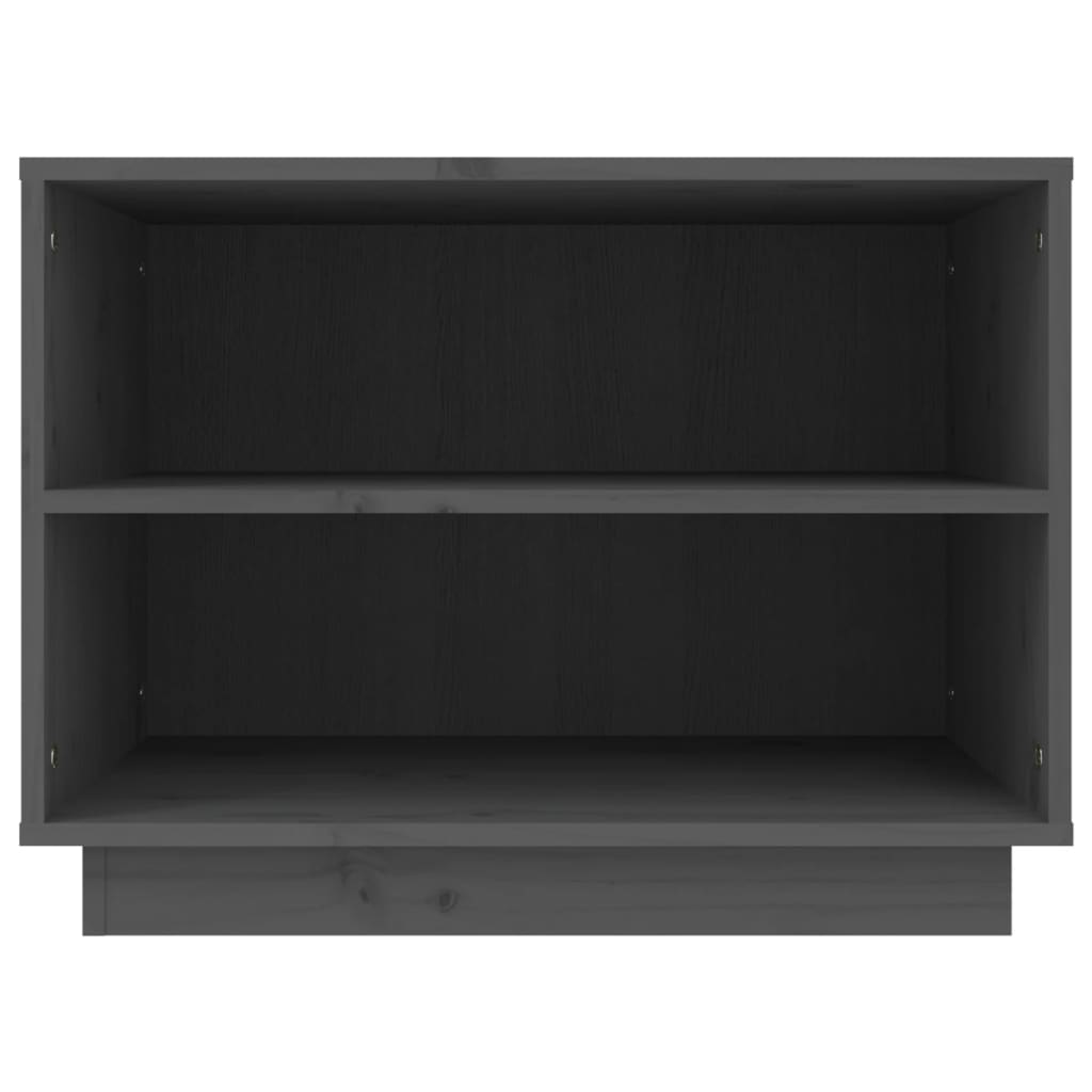 Shoe Cabinet Grey 60x34x45 cm Solid Wood Pine