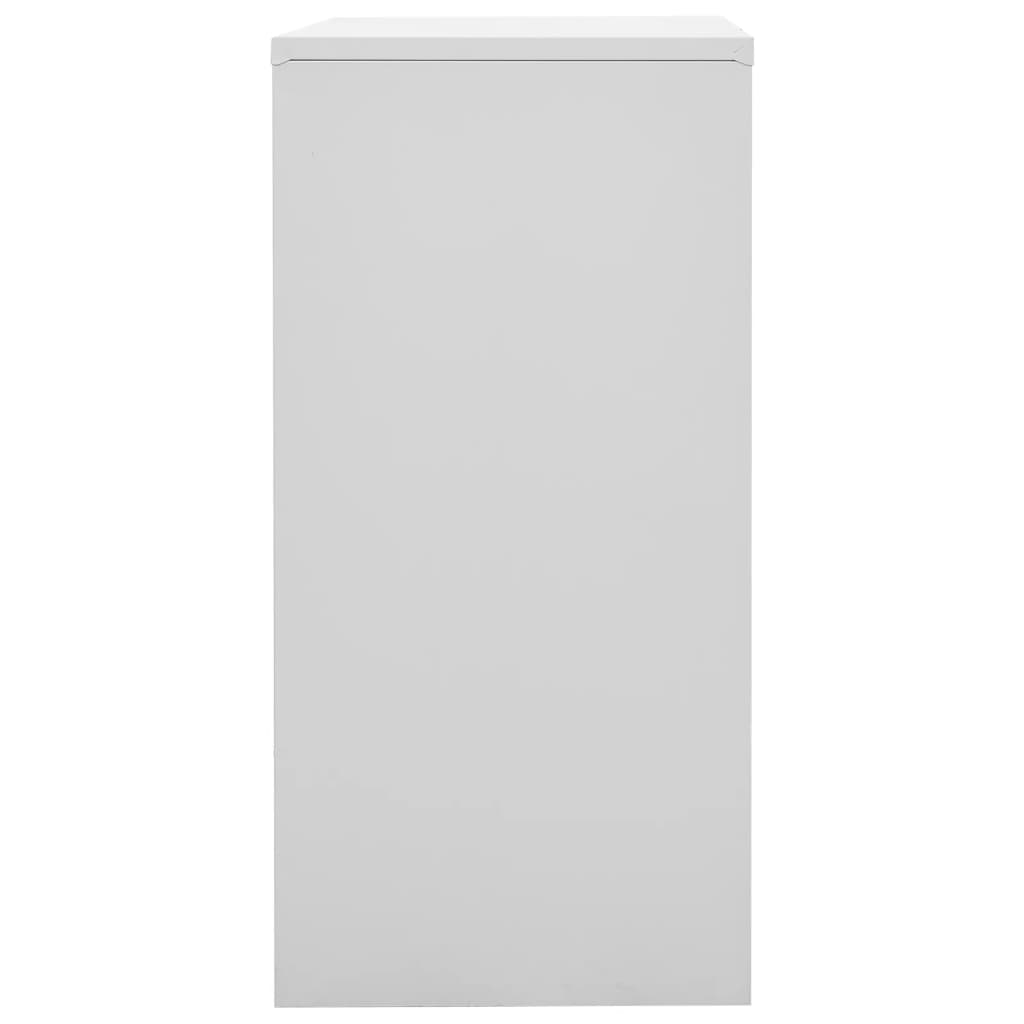 Locker Cabinets 2 pcs Light Grey and Red 90x45x92.5 cm Steel