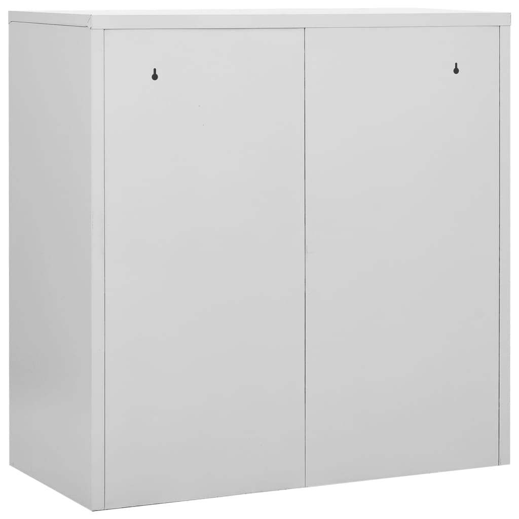 Locker Cabinets 2 pcs Light Grey and Red 90x45x92.5 cm Steel