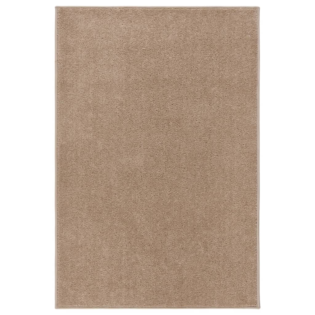 Rug Short Pile 160x230 cm Brown