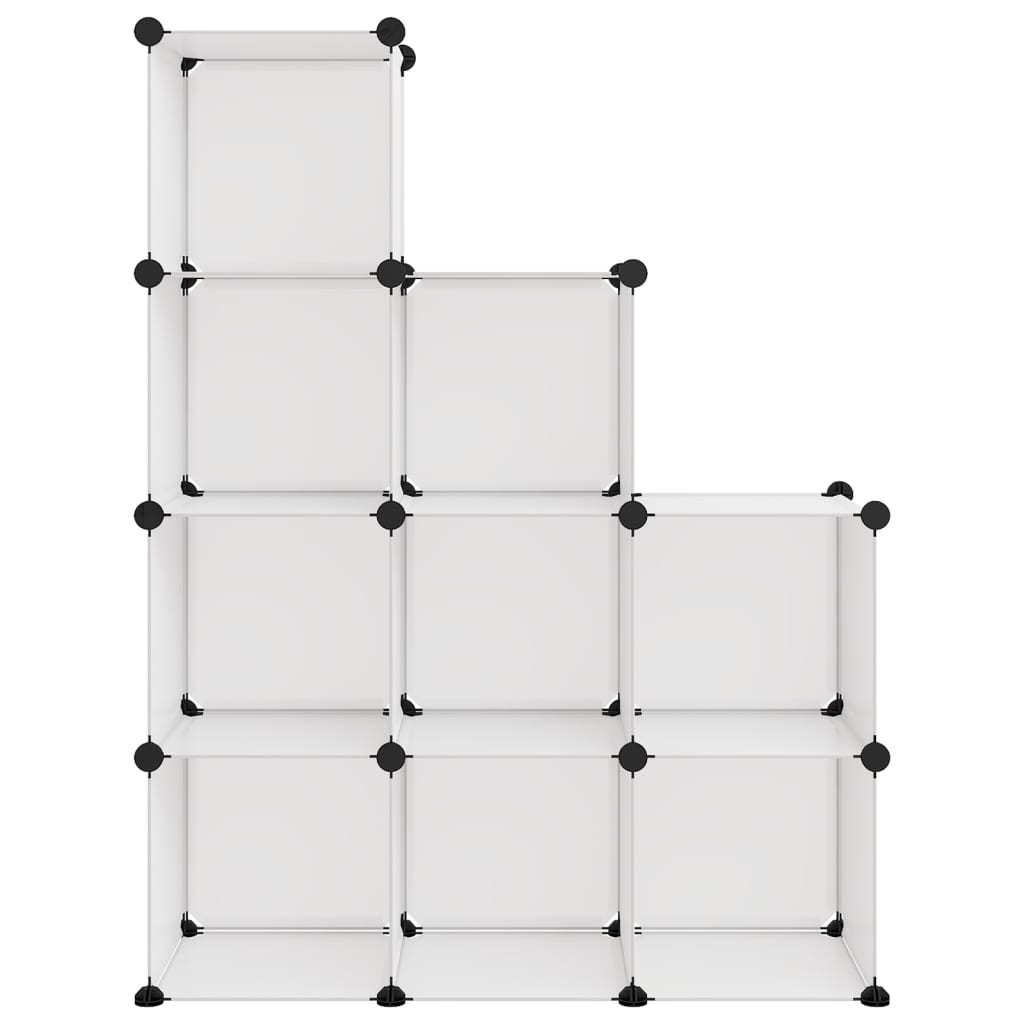 Storage Cube Organiser with 9 Cubes Transparent PP