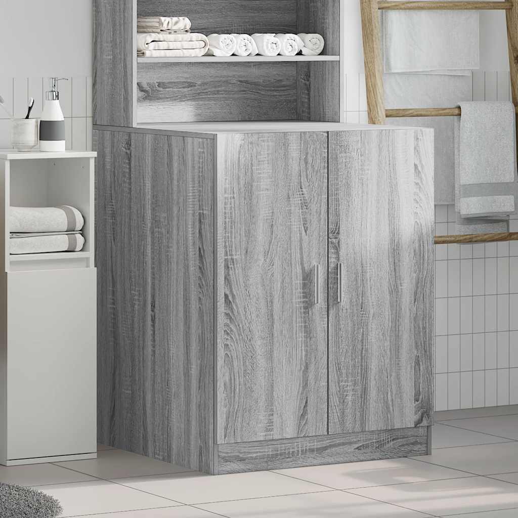 Washing Machine Cabinet Grey sonoma 71x71.5x91.5 cm