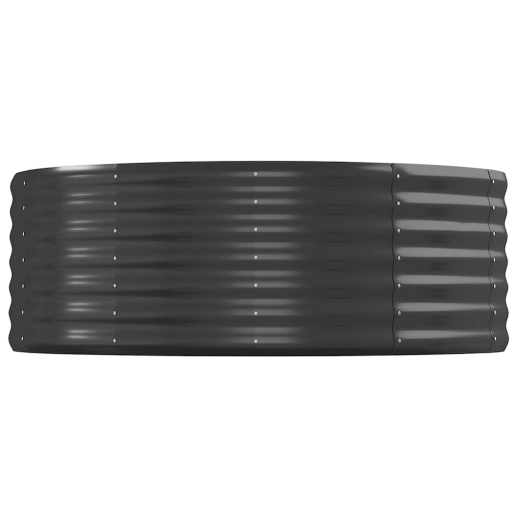 Garden Raised Bed Galvanised Steel 544x100x36 cm Anthracite