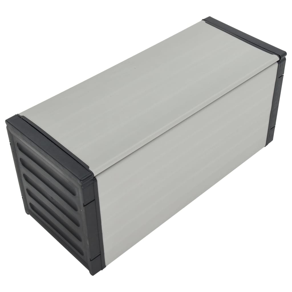 Garden Waste Basket Grey 85x34x40 cm