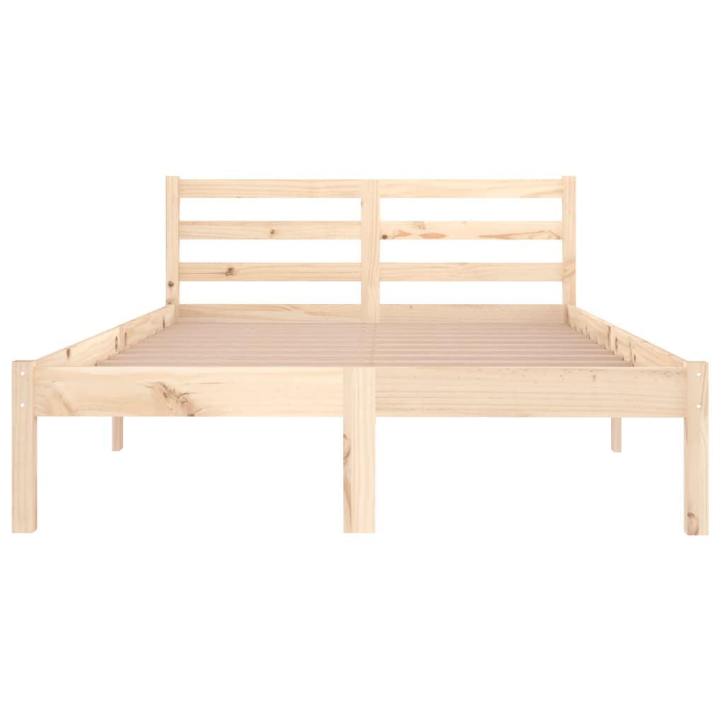Bed Frame without Mattress Solid Wood Pine 120x200cm