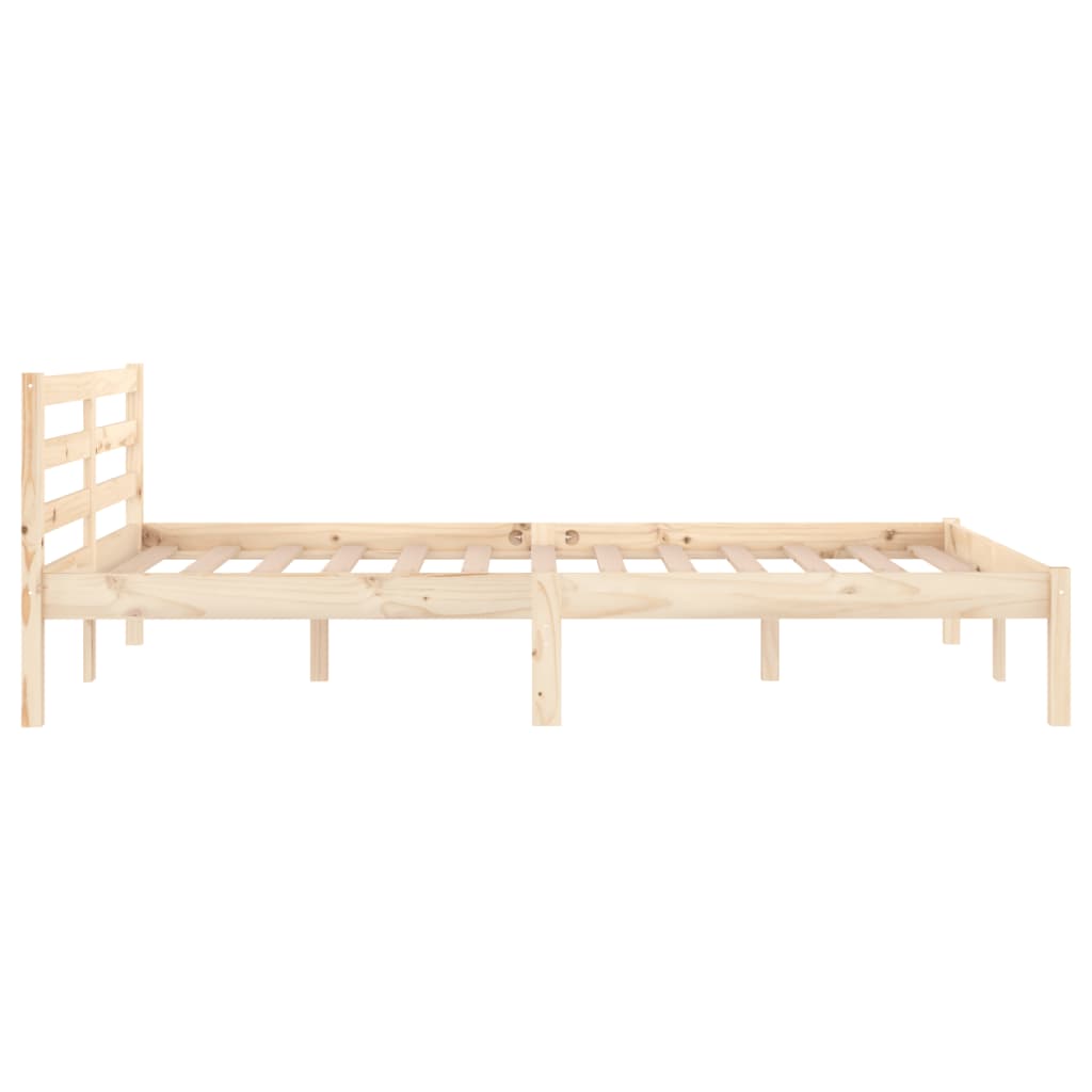 Bed Frame without Mattress Solid Wood Pine 120x200cm