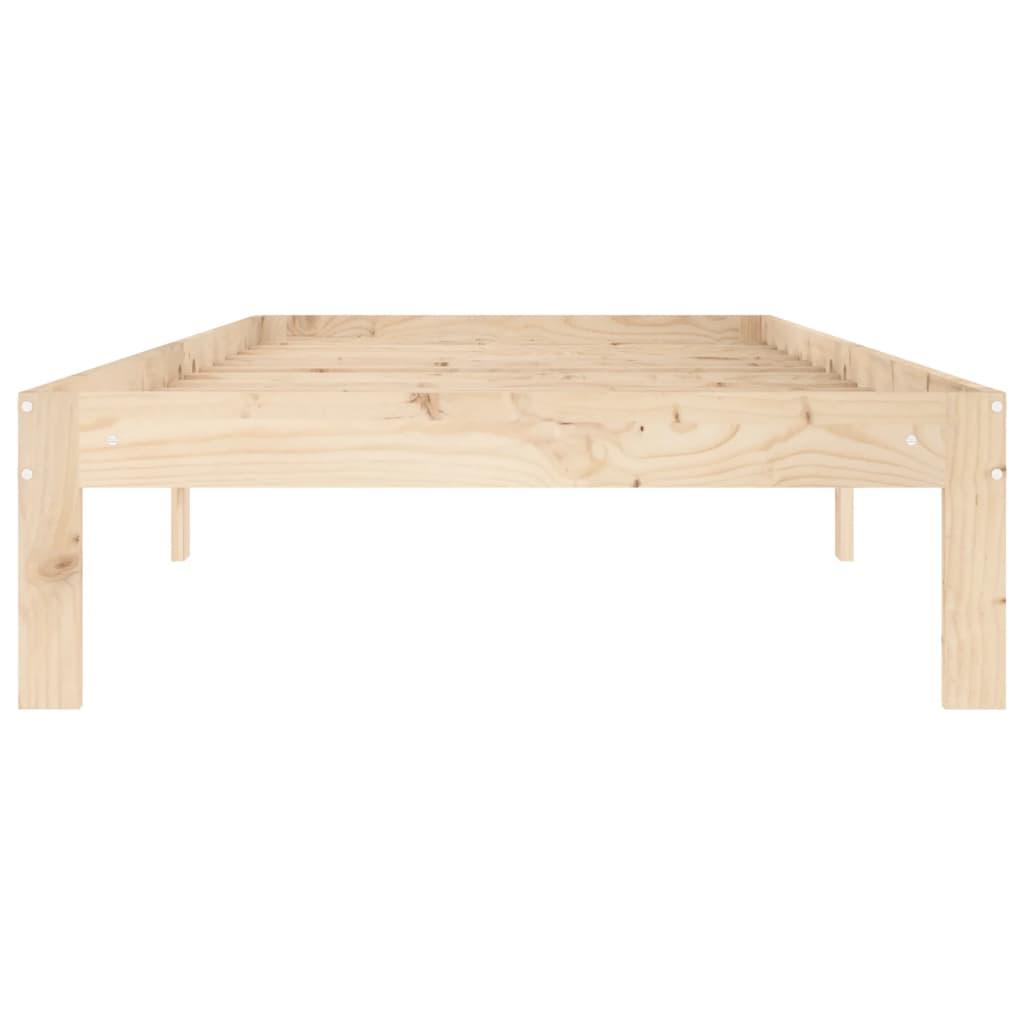 Bed Frame without Mattress Solid Wood Pine 90x200cm