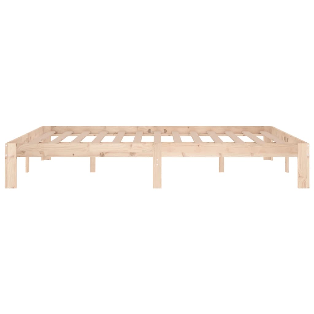 Bed Frame without Mattress Solid Wood 150x200cm King Size