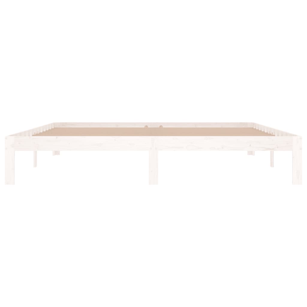 Bed Frame without Mattress White 180x200cm Super King Size