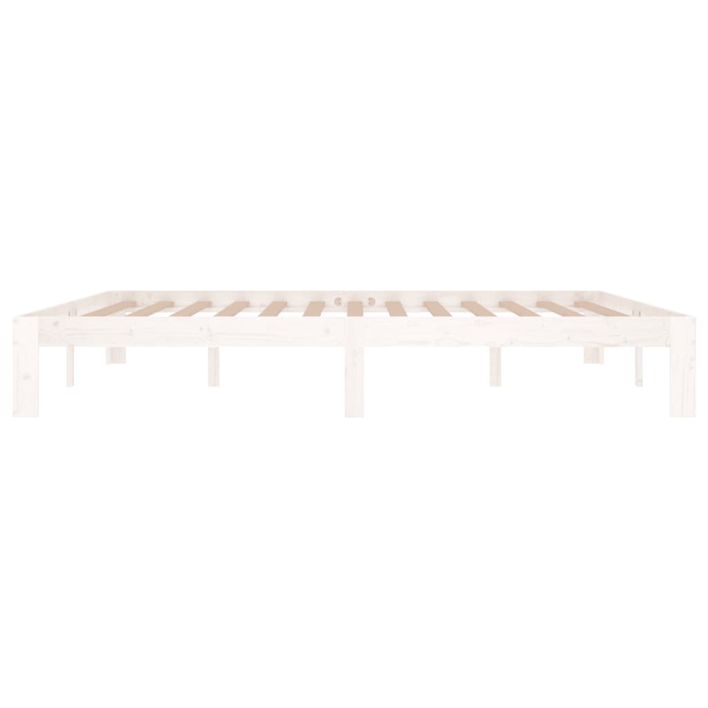 Bed Frame without Mattress White 180x200cm Super King Size