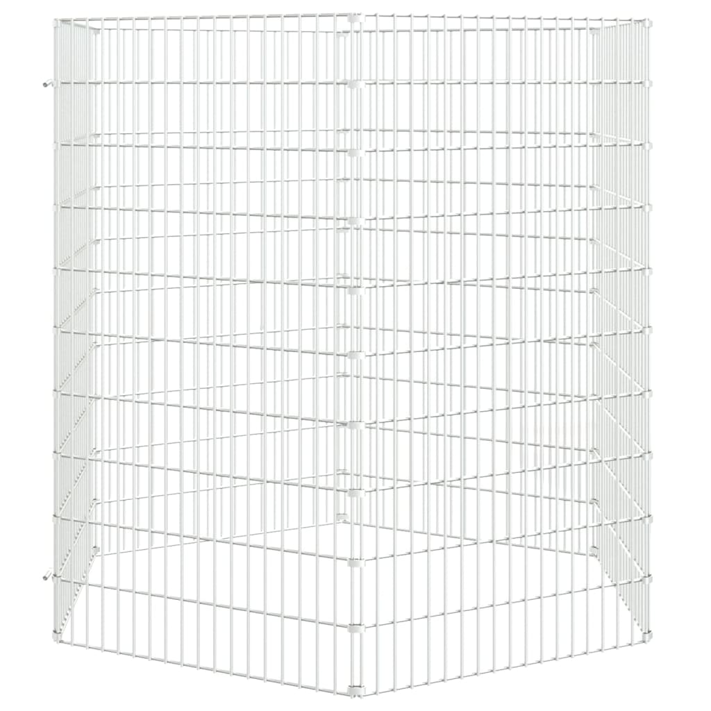Free Range Animal Enclosure 6-Panel 54x100 cm Galvanised Iron