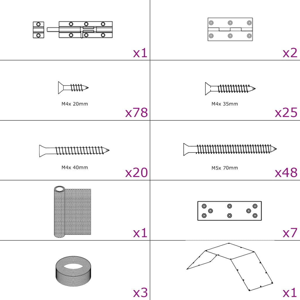 Chicken Coop 268x100x190 cm Metal