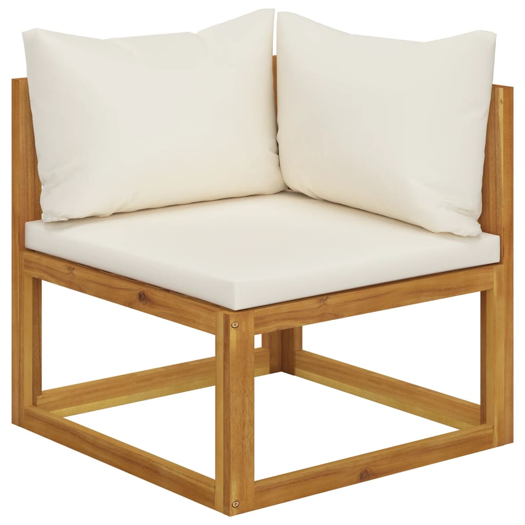 9 Piece Garden Lounge Set with Cushions Solid Wood Acacia (UK/IE/FI/NO only)