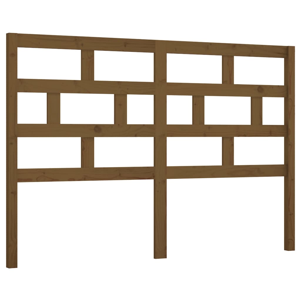 Bed Headboard Honey Brown 156x4x100 cm Solid Wood Pine