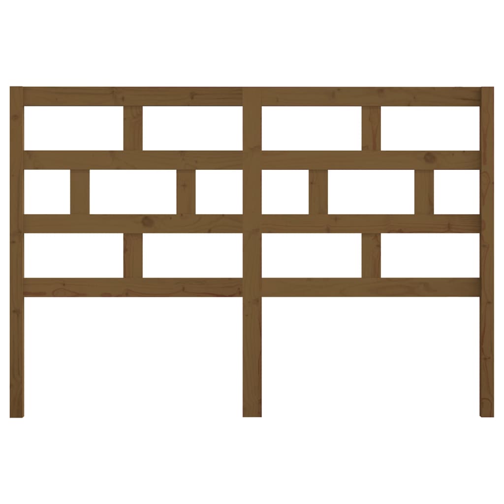 Bed Headboard Honey Brown 156x4x100 cm Solid Wood Pine