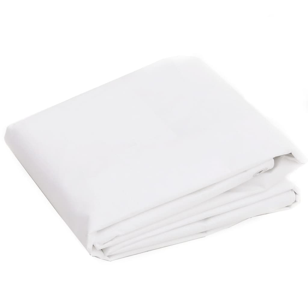 Tarpaulin 260 g/m² 6x8 m White HDPE