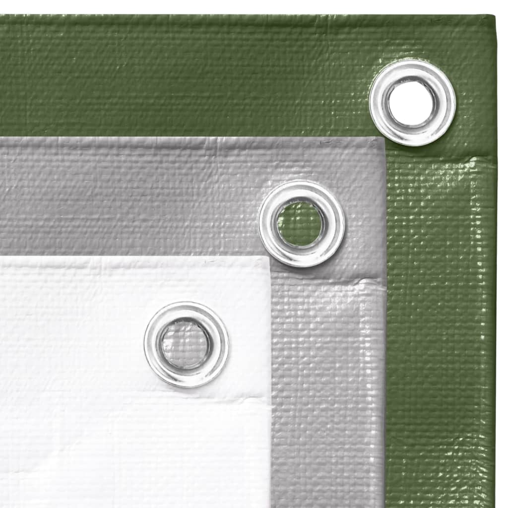 Tarpaulin 260 g/m² 6x8 m White HDPE