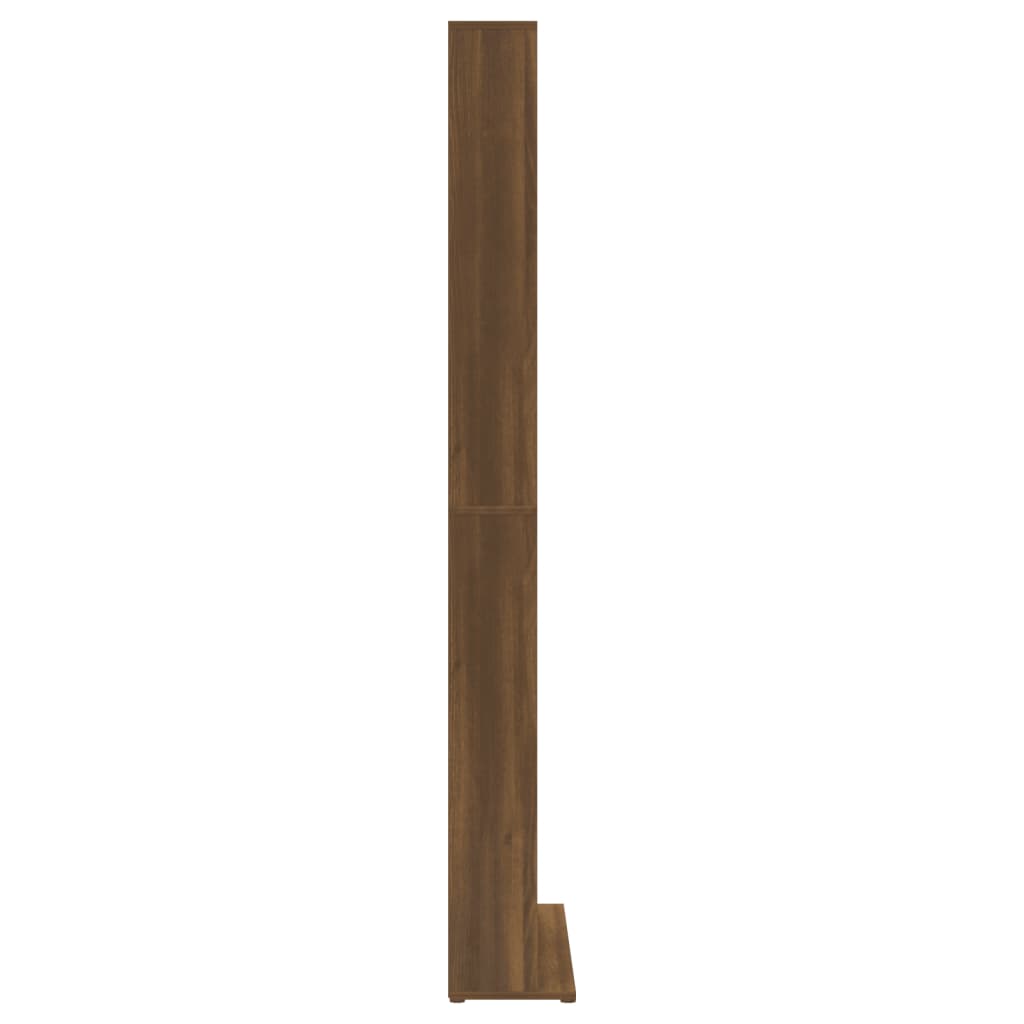 CD Cabinet Brown Oak 102x23x177.5 cm Engineered Wood