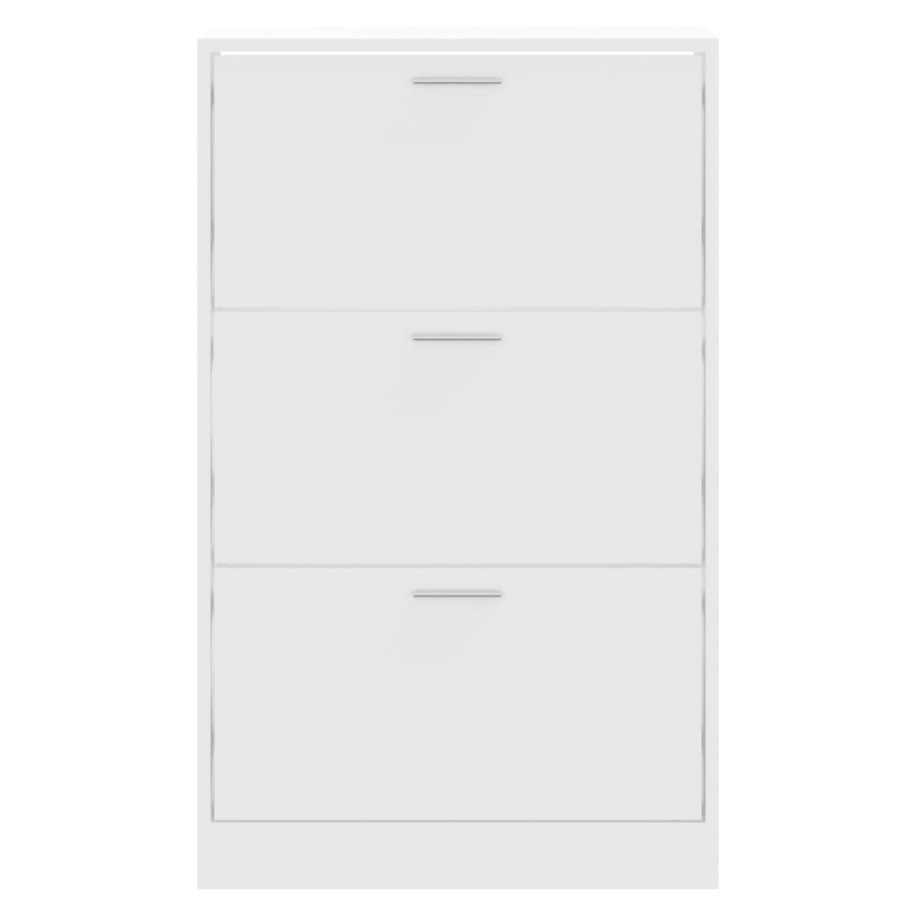 Shoe Cabinet White 63x24x103 cm Engineered Wood